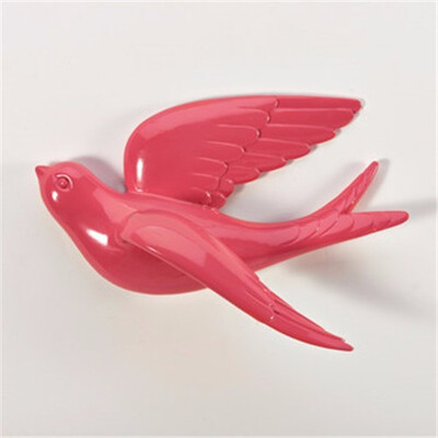 

European multicolor resin bird wall stickers decoration ornament creative wall hangings home sofa TV background walldecoration