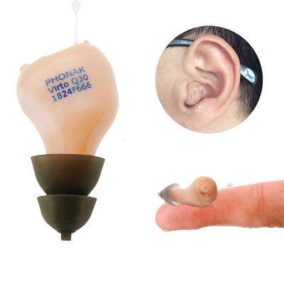 

Phonak PHONAK Wonderful Sounds Virto Q30-312-P 24 Channel Full Digital Hearing Aid Computer Programming Elderly Wireless Invisible Ears Right Ear