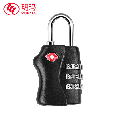 

Karma password lock travel TSA customs lock anti-theft lock luggage lock gym mini padlock luggage lock TSA-3 black