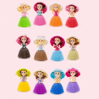 

1512Pcs Cartoon Lovely Surprise Cupcake Princess Doll Mini Beautiful Cute Cake Doll Toys Birthday Present for Girls