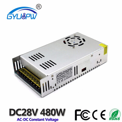 

Single Output Switching Power Supply DC 28V 172A 480W Driver Transformer 220V 110V AC DC28V SMPS For LED Light CNC Router Motor