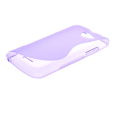 

MOONCASE S-Line Soft Flexible Silicone Gel TPU Skin Shell Back Case Cover for HTC Desire 516 D516W Purple