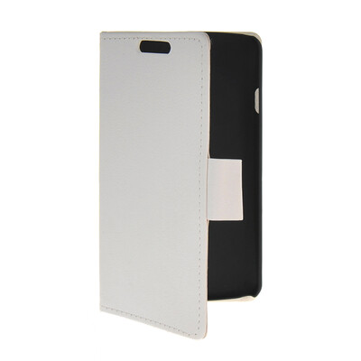 

MOONCASE Slim Leather Side Flip Wallet Card Slot Pouch Stand Shell Back Case Cover for LG F70 White