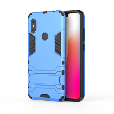 

Fecoprior TPU PC Case For Xiaomi Redmi Note 6 Note6 Back Cover Stand Armor Shield Celulars Fundas Coque