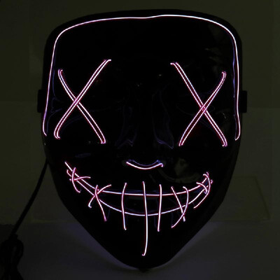 

Party LED Cold Light Flash Grimace Fluorescent Mask Festival Performance Party Glowing Masks Decoration