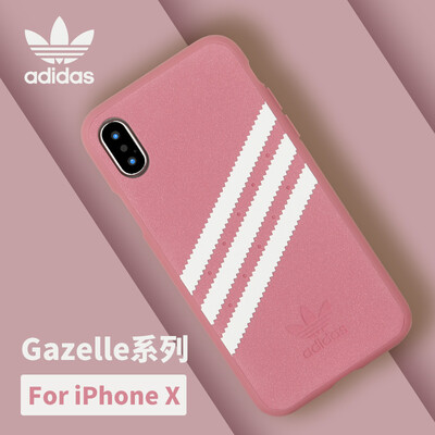 

Adidas new Apple iPhone XXs 58-inch mobile phone case cover three bars slip anti-fall fashion Gazelle series first love powder