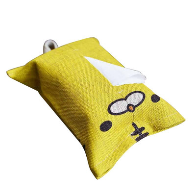 

UpperX Decorative Hanging ears Tissue Box for Living roomCarKitchen yellow