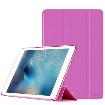 

BIAZE Apple iPad Pro 12.9 inch case / shell light and drop intelligent sleep three fold leather sets of youth series PB08-Tiffany