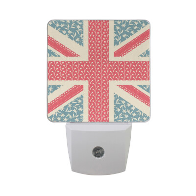 

ALAZA LED Night Light With Smart Dusk To Dawn SensorUnique UK Flag Plug In Night Light