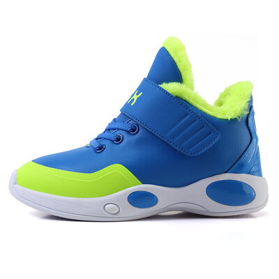 

2018 Spring Cool Boys Children Basketball Shoes Breathable Blue Red Running Sneakers Kids Trainers sports For Teenagers