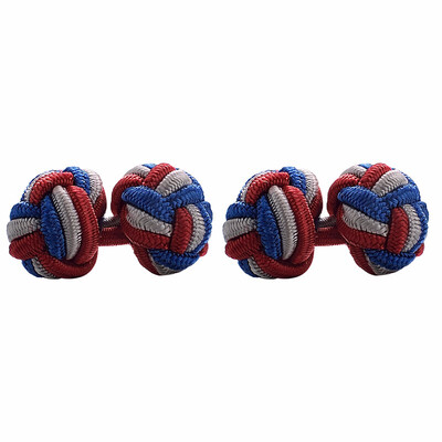 

Yoursfs Round Silk Knot Cufflinks Silk Cufflinks for Men Knot Cufflinks Giftbox Included