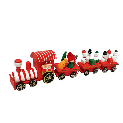 

Wooden Mini Train Toy Santa Claus Christmas Ornament Decoration Festival Gift Kids Toys