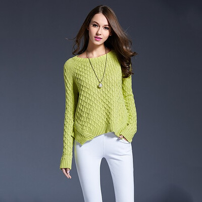 

PREISEI Autumn Winter New Women Knitted Sweater Pullovers Slim Casual Irregular O-neck Long Sleeve Knitwear Pullovers Shirt Coat