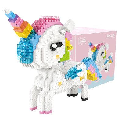 

Loz micro-particle building blocks cartoon anime toy 9204 unicorn 540PCS