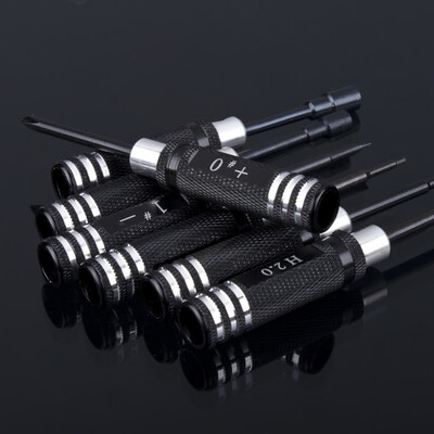 

7pcs Black Hex Screw Driver Tool Kit 1.5MM-5.5MM for RC Helicopter Plane Car