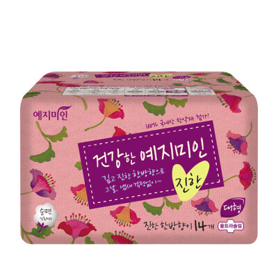 

wisdom beauty (Yejimiin) cotton soft surface thick Han Chinese sanitary napkins 230mm 16 [Korean original import]