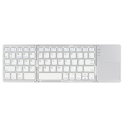 

Pro Folding Keypad Portable Mini Ultra Slim Thin Foldable Bluetooth Wireless Keyboard with Touchpad for IPhone 6siPad ProMacBoo