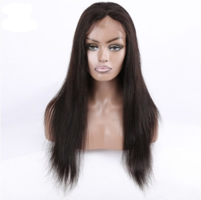 

Brazilian Virgin Hair Straight Full Lace Wig For Black Women Human Hair Full Lace Wig with Baby Hair Natural Color