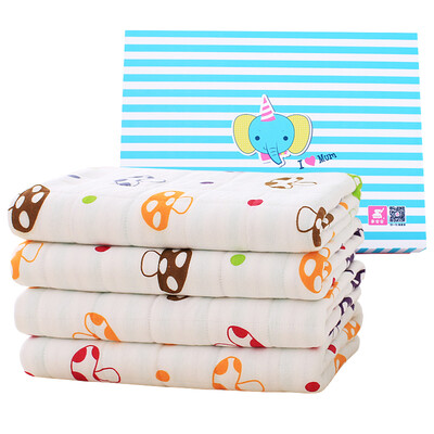 

Like elephibaby baby baby pad baby cotton pad towel four thickening waterproof breathable urine pad 6 gift box small mushrooms