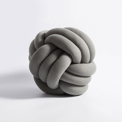 

NeillieN pillow Cushion Sofa Lumbar Pillow Chair Back CushionHandmade Knot Ball Decorative PillowsSolid Soft Round Cushion