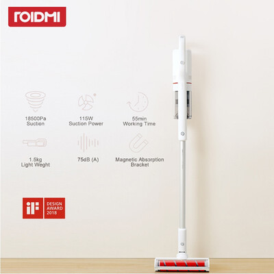 

Xiaomi Roidmi F8 Original Vacuum Cleaner Low Noise Home Handheld Dust Collector household Bluetooth LED Multifunctional Brush