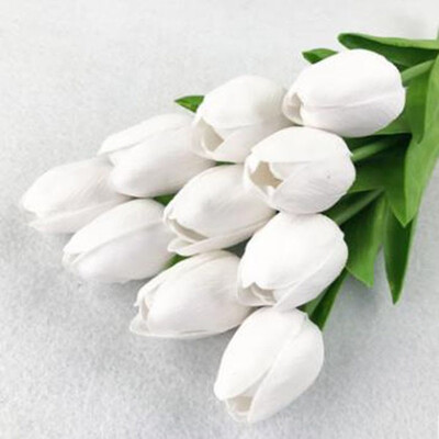 

20 pieceslot Artificial Tulip Flower PU Artificia Flower bouquet Real Flowers Home Wedding Decorative Flowers