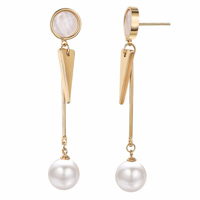 

Yoursfs The new fashion jewelry OL temperament long section of imitation pearl earrings free shipping