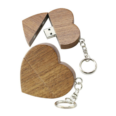 

4GB 8GB 16GB 32GB 64GB 128GB Wooden Heart Model USB Flash Drive U Disk Memory Stick USB Drive Pen Drive USB Stick USB Flash Disk