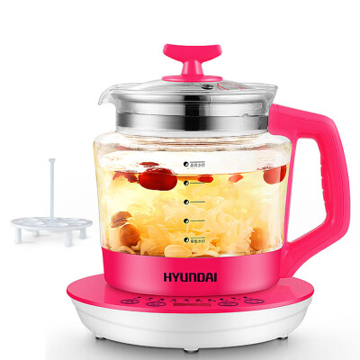 

Hyundai (HYUNDAI) health pot pots pot multi-function 304 stainless steel heating plate glass electric kettle QC-YS1819