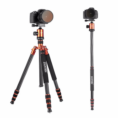 

ZOMEi Z818C Carbon Fiber Camera Tripods for Digital DSLR Cameras with Quick Release Plate&Ball Head