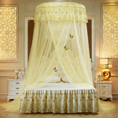 

Commonly Used Dome Princess Mosquito Net Insect Bed Canopy Netting Lace Embroidery Round Mosquito Nets