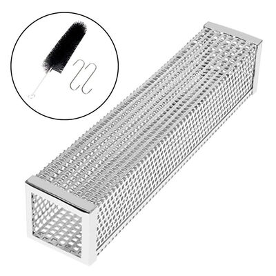 

UpperX Pellet Smoker Tube With Brush Stainless Steel Pellet Tube Smoker Add Smoke Flavor To Grilled Foods BBQ