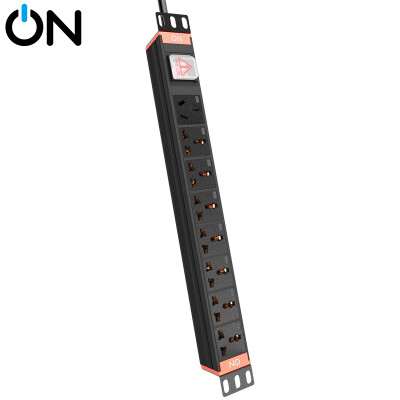 

ON HPD1810A 8-bit 10A universal hole with light switch PDU cabinet power socket can be customized high power pdu socket