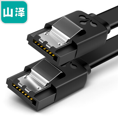 

Yamazawa SAMZHE high-speed SATA30 hard drive data cable connection external solid-state mechanical hard drive optical drive serial line power dual-channel conversion line straight head 05 m ZZT05