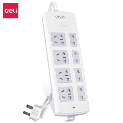 

Deli deli New national standard 8 3 m total control switch integrated copper strip socket strip patch panel patch panel row plug tow board 33613-03