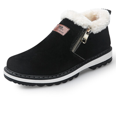 

Winter Men Snow Boots Brand Designer Shoes Mens Warm Short Plush Fashion Casual Shoes Men Ankle Boots New Year Christmas