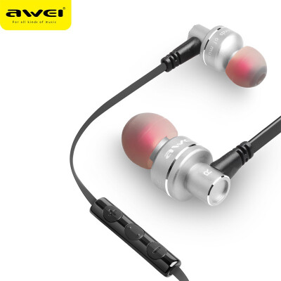 

Awei ES-10TY Metal Earphone Stereo Headset In-Ear Noise Reduction Auriculares Headphone With Microphone For Phone Kulakl k