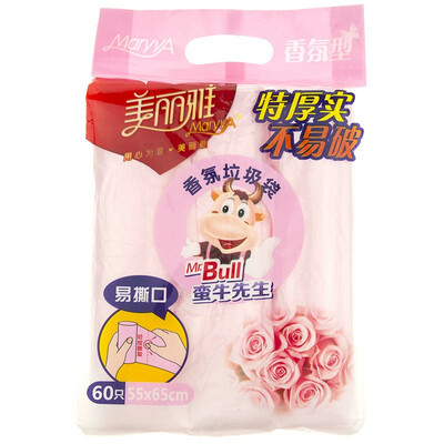 

Beautiful&elegant Mr Niu fragrance garbage bags 60 large 55x65cm thick easy to tear rose fragrance to smell HC051997