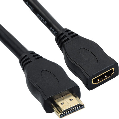 

Ferguson cabos F05005hdmi extension line hdmi male to female high-definition line revolving mother HDMI cable 14 version 05 m black