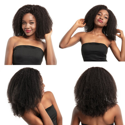 

150 Density 360 Lace Frontal Wig Brazilian Human Hair Wigs Afro Kinky Curly Dolago