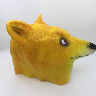 

Halloween Funny Mask Latex Cuff Animal Mask Headgear Party Props Rubber