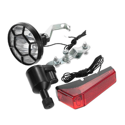

Bicycle Lights Set Kit Bike Safety Front Headlight Taillight Rear Light