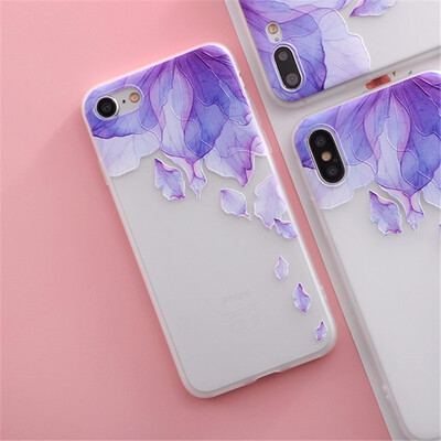 

iphone 6 6s 8 678 plus X 5s 5 SE Case Granite Scrub Marble Stone Painted Silicone Phone Case