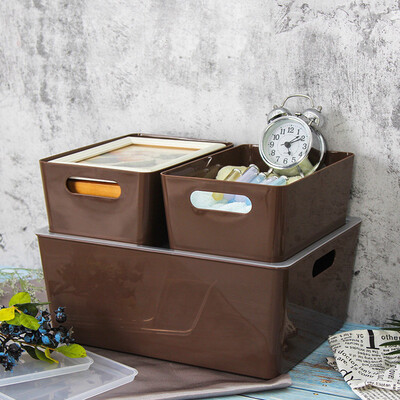 

Locks&Buckles PP Storage Box 3 Piece Storage Box Storage Box Stacking Storage Box INP994BRW Brown 4L4L13L
