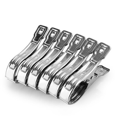 

Bing excellent large stainless clip 6 length 12cm windproof fixed single clip