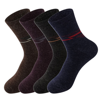 

Mens 1 or 4 Pack Warm Wool Blend Thick Thermal Cushion Crew Quarter Dress Socks Size 5-11