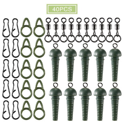 

Fishing Accessories Tackle Set Rubber Sleeve Chod Beads Big Eye Swivels Quick Change Swivel Fish Line Bead Snaps Clip Lead Clip Fi