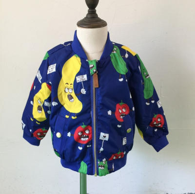 

Veggie Baseball Jacket for kids 1-10 years for Autumn winter coat