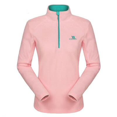 

Camel Outdoor CAMEL Outdoor Fleece Couple Fleece Jacket Half Cardigan Sweater Jacket Liner A4W103268 Light Pink