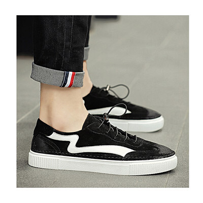 

New autumn tide shoes wild mens shoes leather shoes mens Korean version of the tide mens trend of breathable boys casual shoes